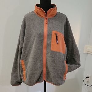 Patagonia Synchilla Fleece Full Zip Womens XXL Nickel/Burl Red